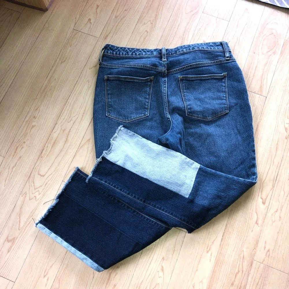 Universal threads dark wash patchwork jeans - Picture 2 of 2